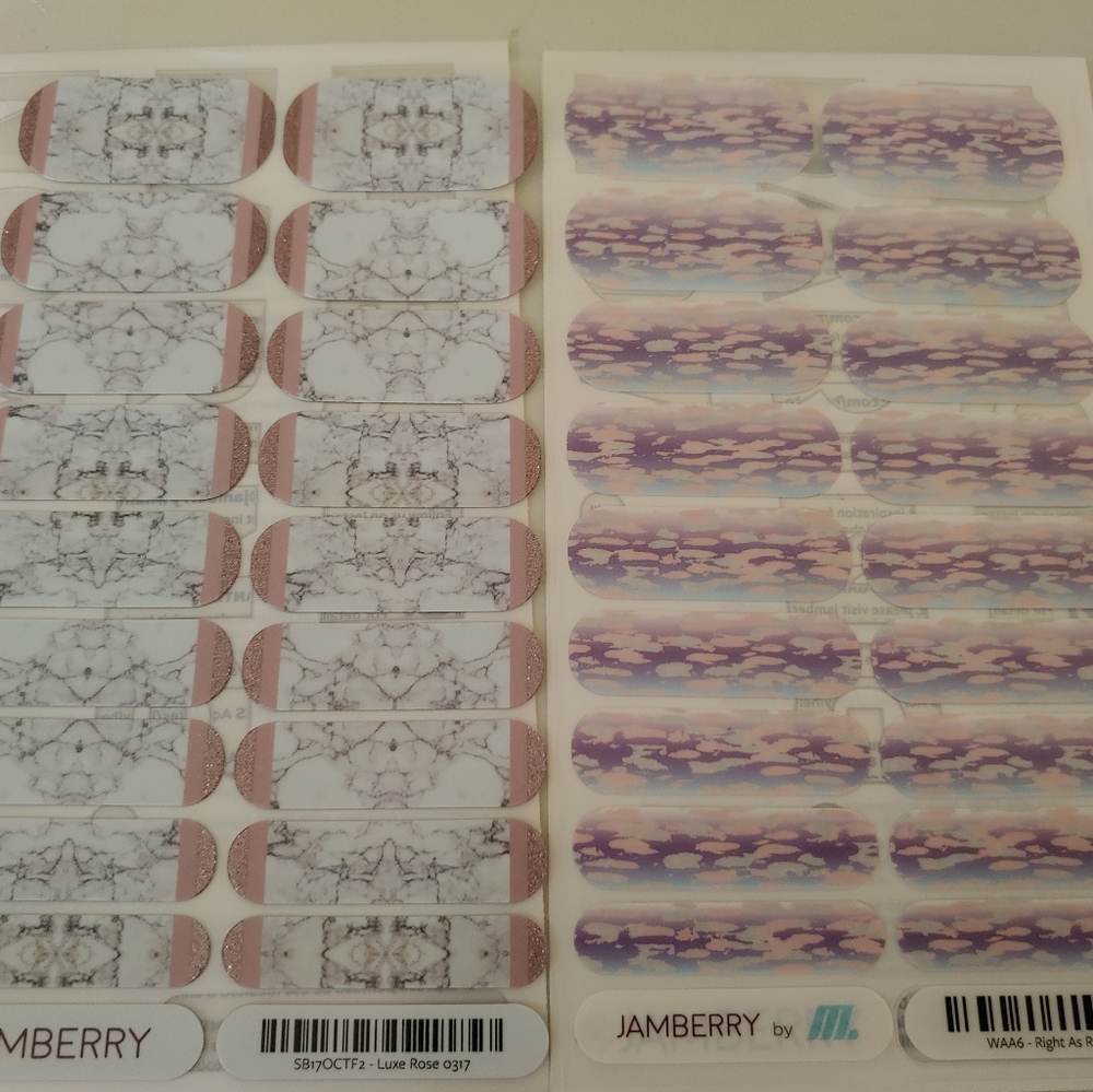 2 Jamberry nail wrap sheets